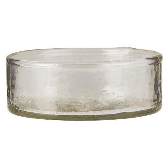 Mundblæst Glasbakke – Elegant Serverings- & Dekorationsbakke | Ø 8 cm