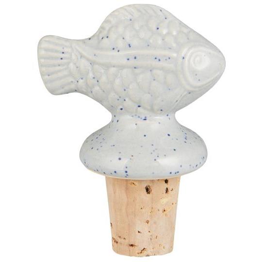 Flaskeprop med Fisk â Dekorativ & Praktisk | 7 cm