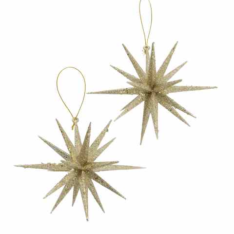 Julestjerne, glitrende guld