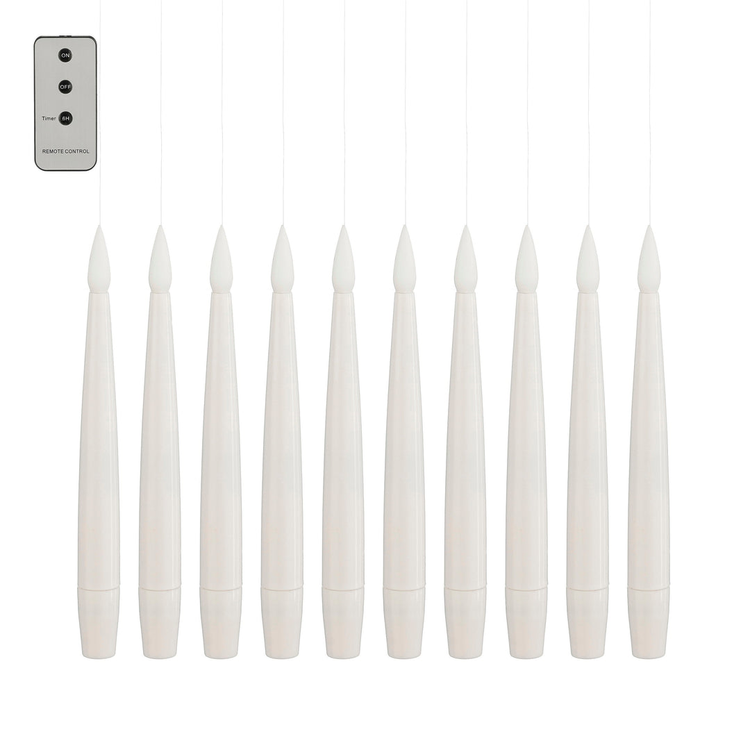 Tynd hængende LED lys hvid – batteri & timer