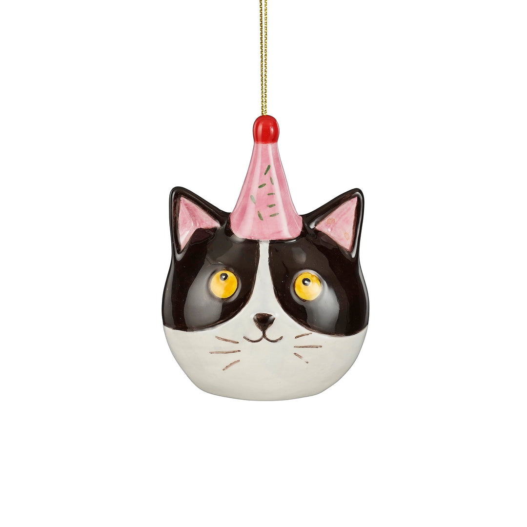 Dekoration ornament kat sort