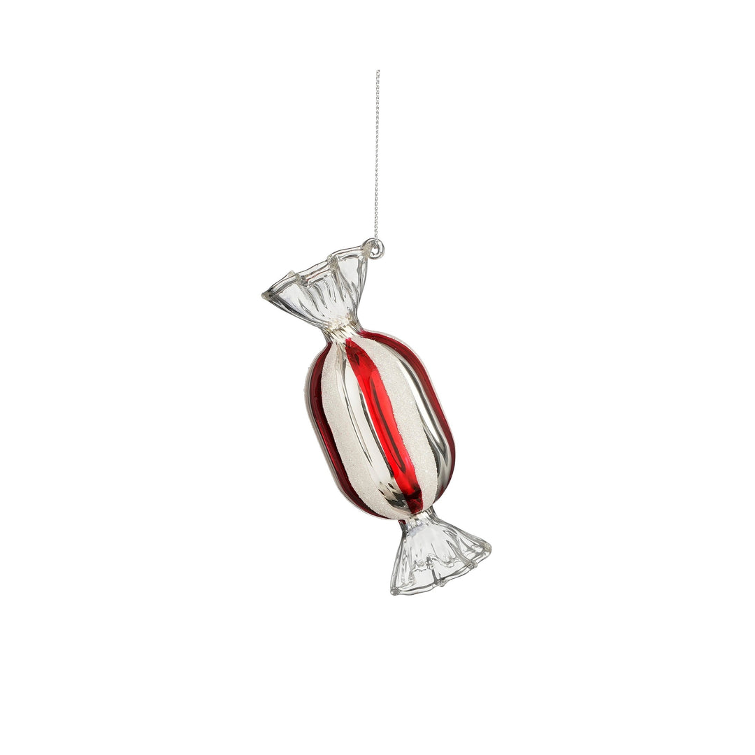 Ornament slik glas rød