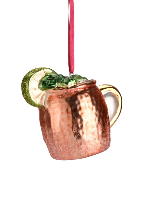 Hængende Moscow Mule cocktail, kobber