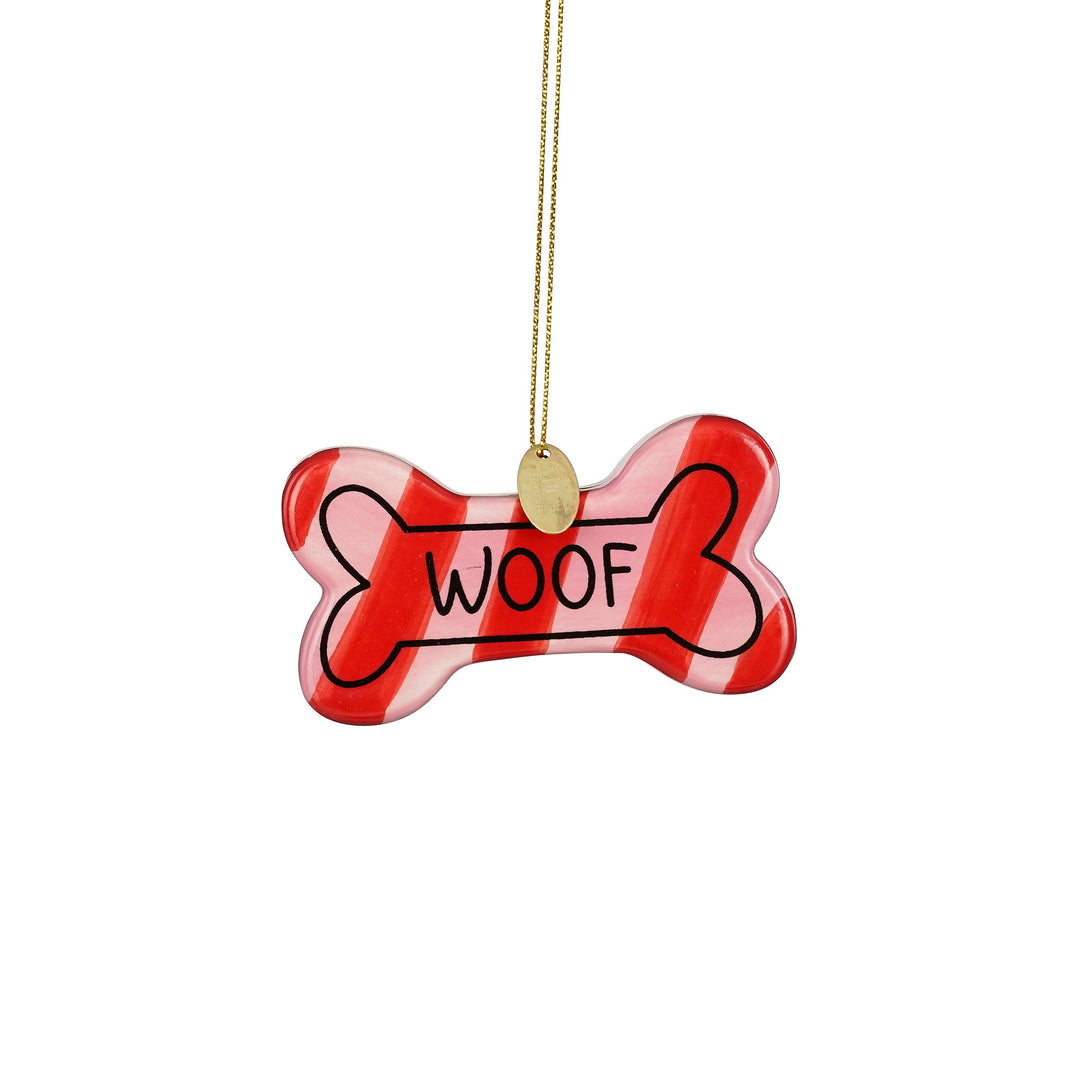 Ornament ben rød WOOF