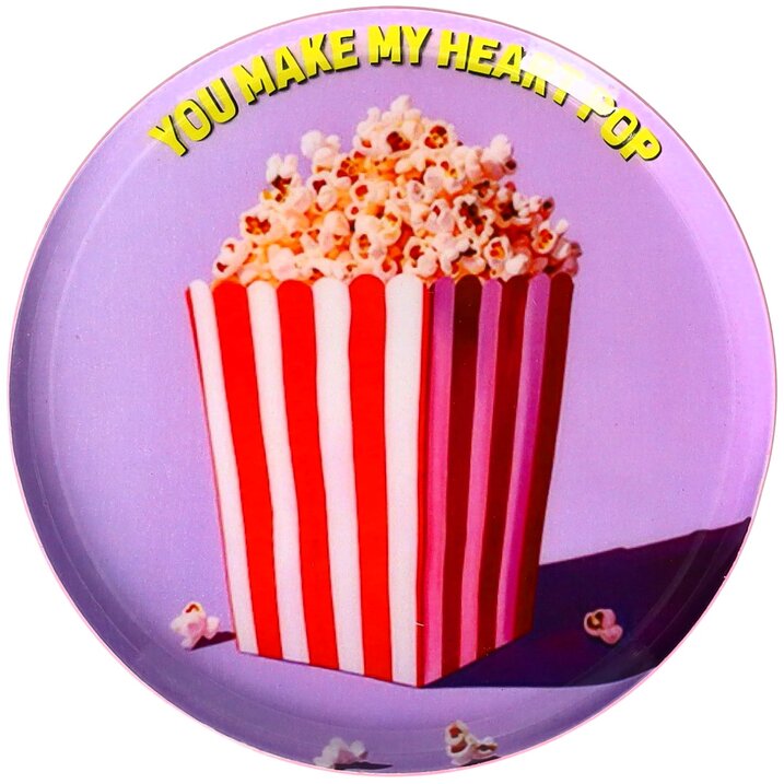 Love Trays dekotablet XS – You make my heart pop, lyserød
