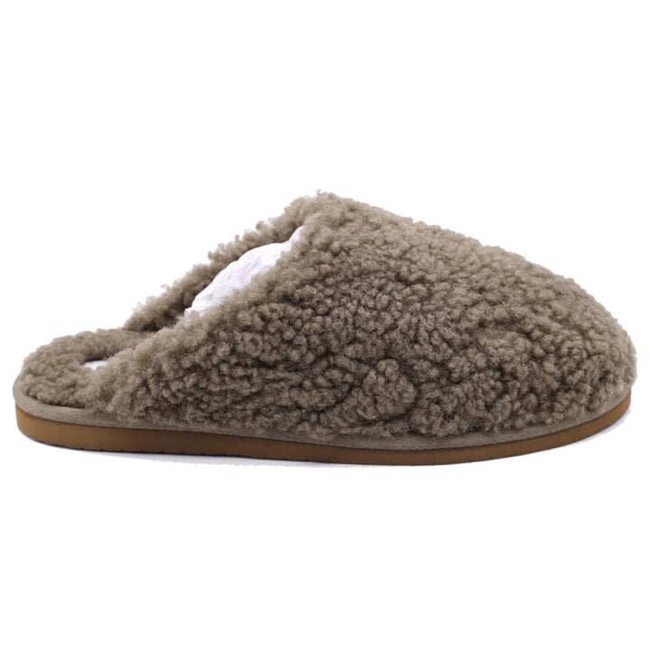 Unisex Curled Sheepskin Slippers