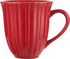 Mug w/grooves Mint Strawberry