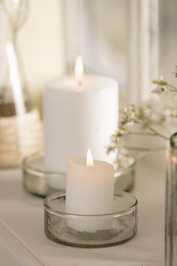 Mundblæst Glasbakke – Elegant Serverings- & Dekorationsbakke | Ø 8 cm