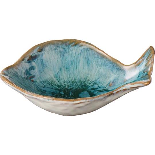 Mini Skål Ocean Blue – Fiskeformet Serveringsskål | 10,7 cm