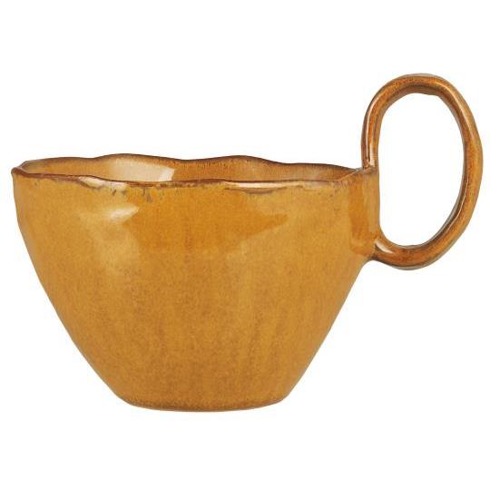 Ib Laursen | Keramikkrus med hank i Ocean Mustard | Ø10 x H9,5 cm