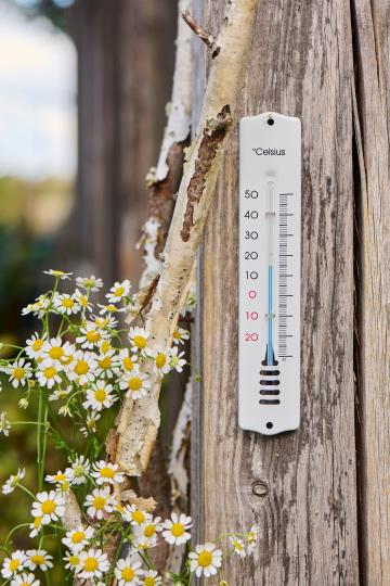 Vægtermometer i Emaljelook – Klassisk Design | -30°C til +50°C