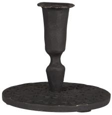 Ib Laursen | Håndlavet stage med blokmønster til 1,3 cm lys | Ø7,7 x H7 cm