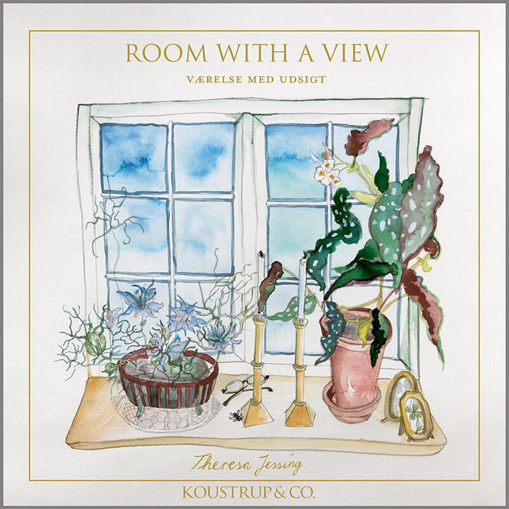 Square card folder - Room with a view