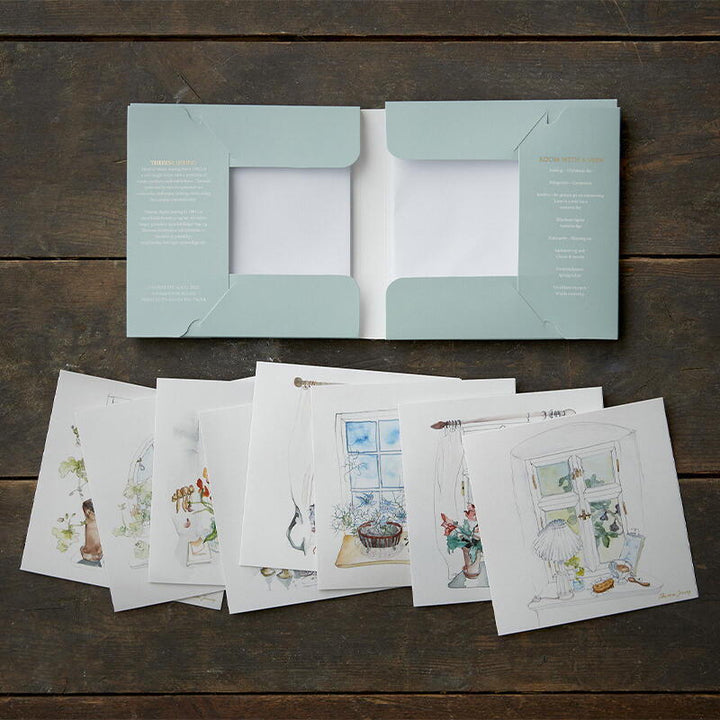 Square card folder - Room with a view