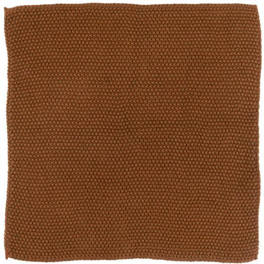 Karklud Mynte cognac strikket