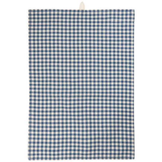 Viskestykke Lucas – Mørkeblå Ternet Køkkenviskestykke | Bomuld | 50x70 cm