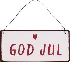 Metalskilt God Jul
