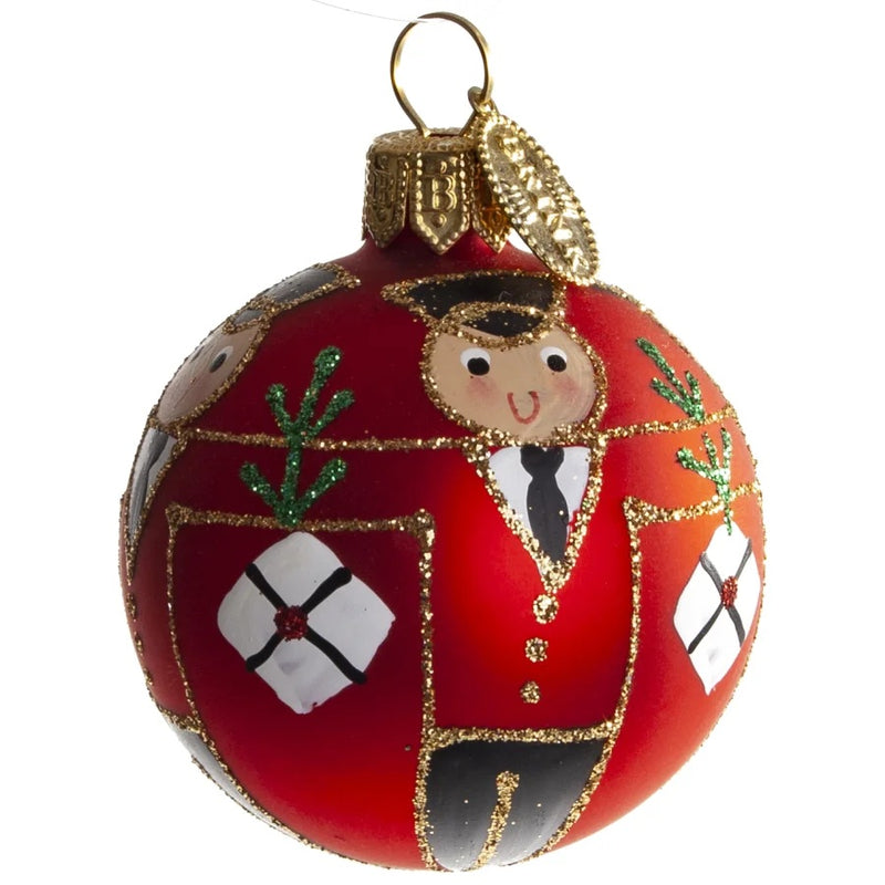 Postmands julekugle - H 5 cm