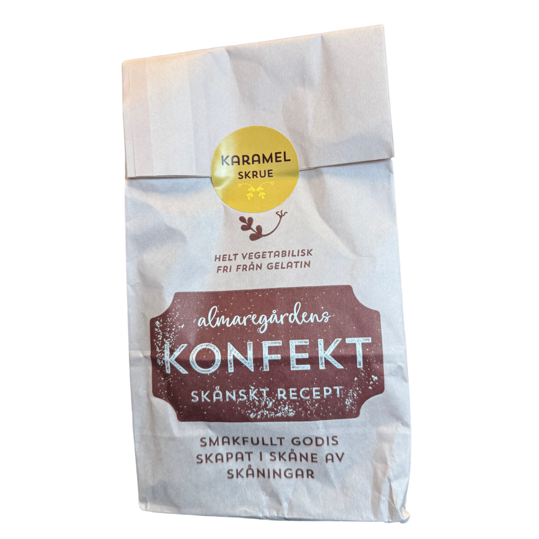 Karamel Skrue – Søde Karamelbidder i Skrueform, 150 g