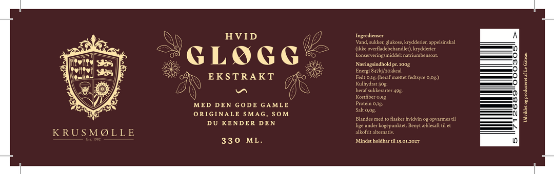 Hvid Gløgg Ekstrakt – 330 ml