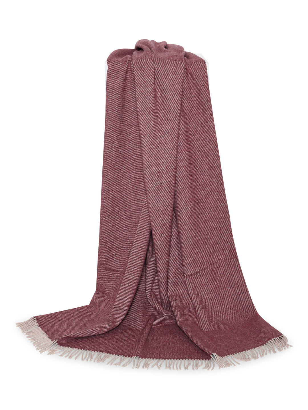 Nataly Recycled Uldtæppe | diagonal red fancy