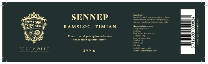 Krusmølle Ramsløg Timian Sennep