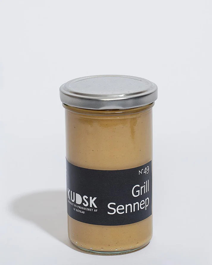 Nr.49 Grill Sennep – KUDSK | Stærk & Smagfuld | 225g Glas