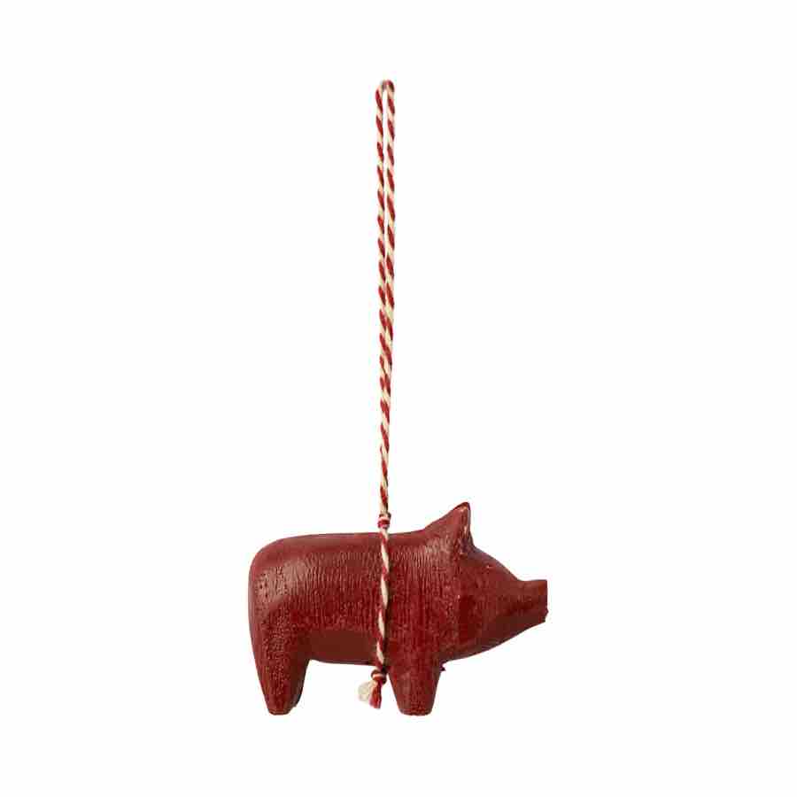 Wooden ornament, Pig