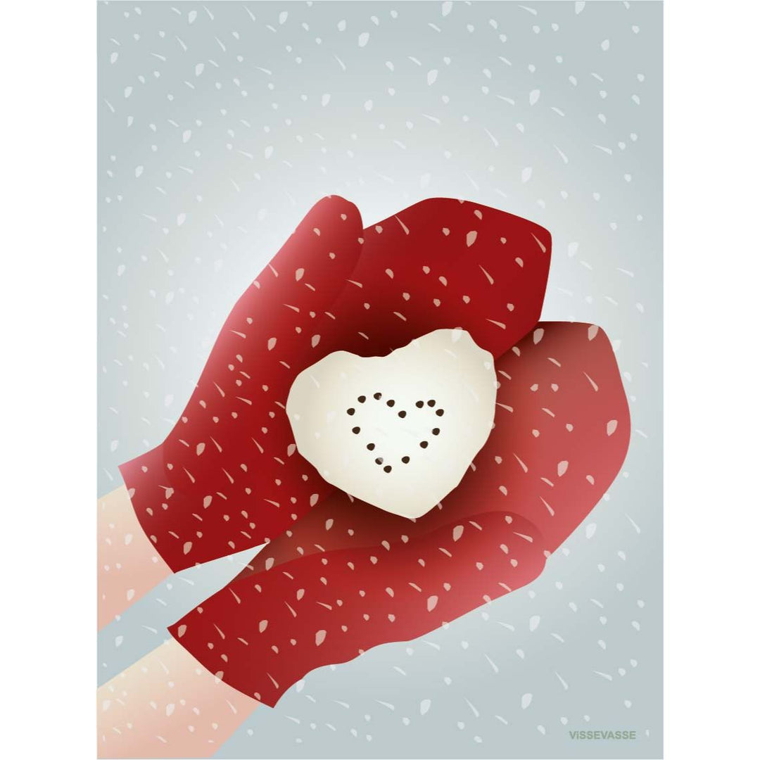 Snow Heart - Mini Card