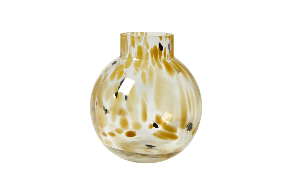 Round vase with spots
