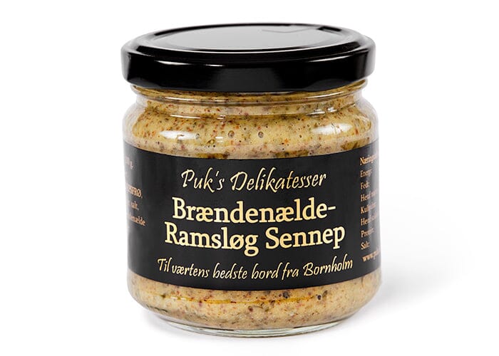 Brændenælde- Ramsløg Sennep Krydderi Puks delikatesser Krusmølle
