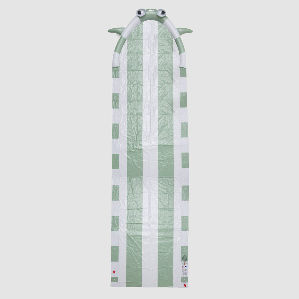 Oppustelig Sprinkler Slip og Slide Shark Tribe Khaki Til vand Sunny life Krusmølle