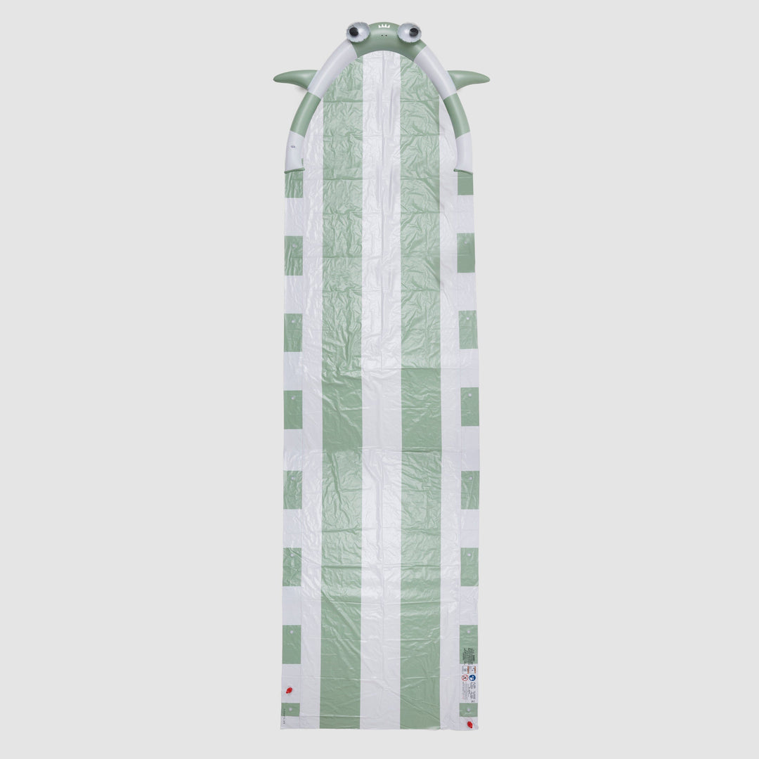 Oppustelig Sprinkler Slip og Slide Shark Tribe Khaki Til vand Sunny life Krusmølle
