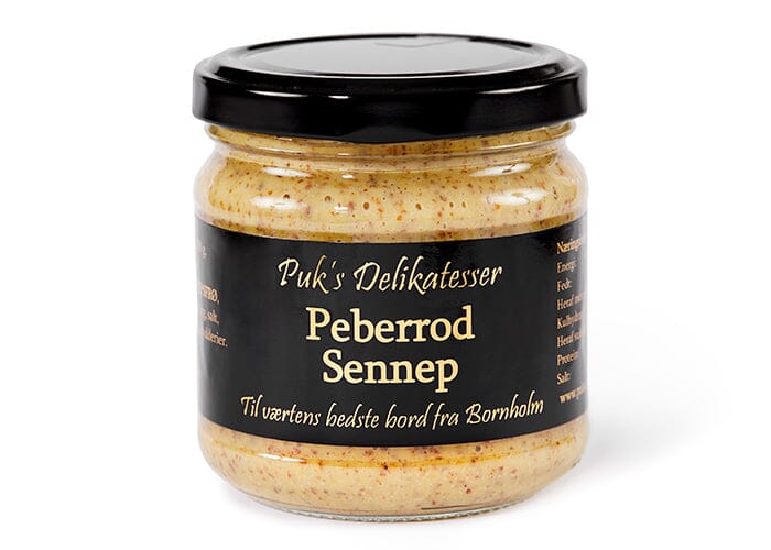 Peberrod Sennep Krydderi Puks delikatesser Krusmølle