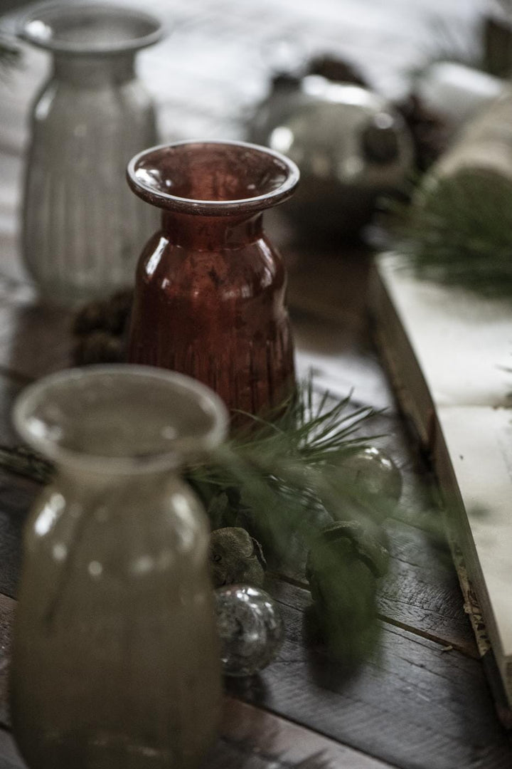 Hyacintvase pebbled glas Interiør Ib Laursen Krusmølle