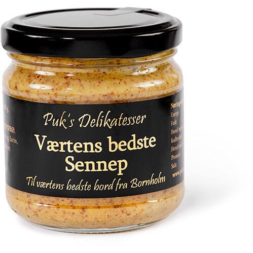 Værtens bedste sennep Krydderi Puks delikatesser Krusmølle
