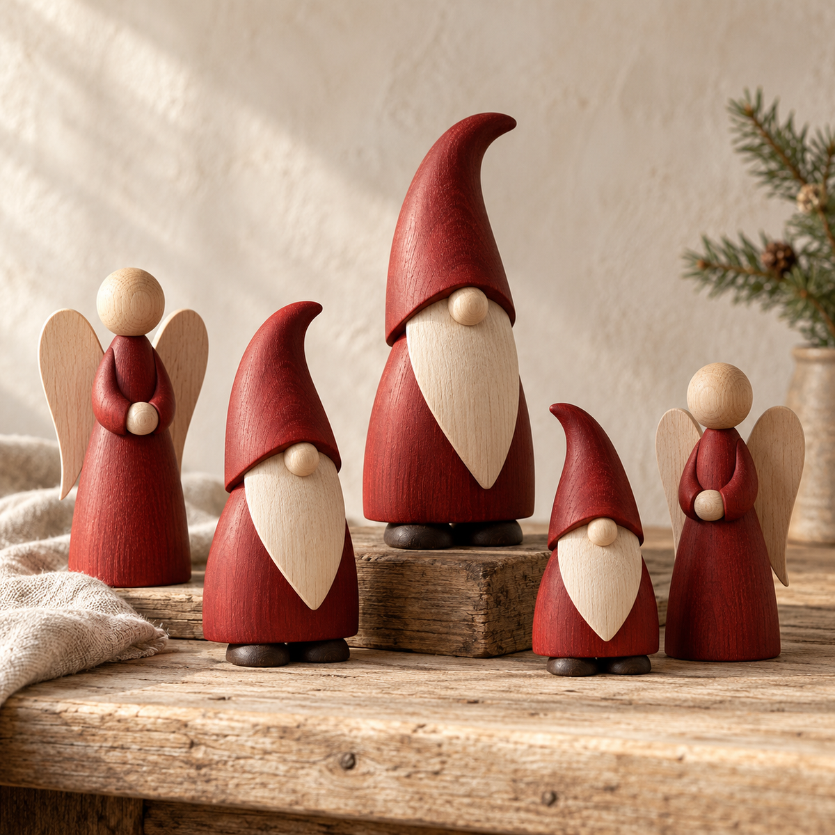 træfigurer med personlighed