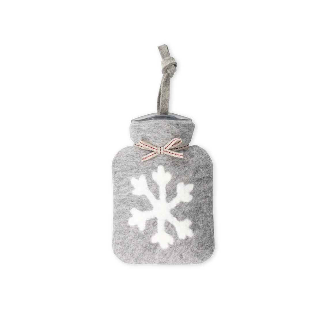 XS Varmepude - Snowflake Light Grey/White
