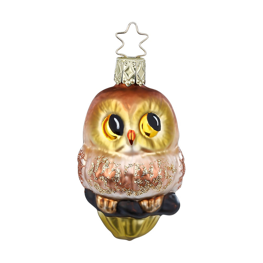 Munter skovugle | 7 cm | Glasornament