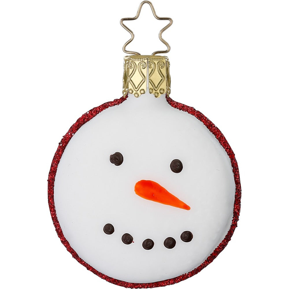 Macaron snemand | 6 cm | Glasornament