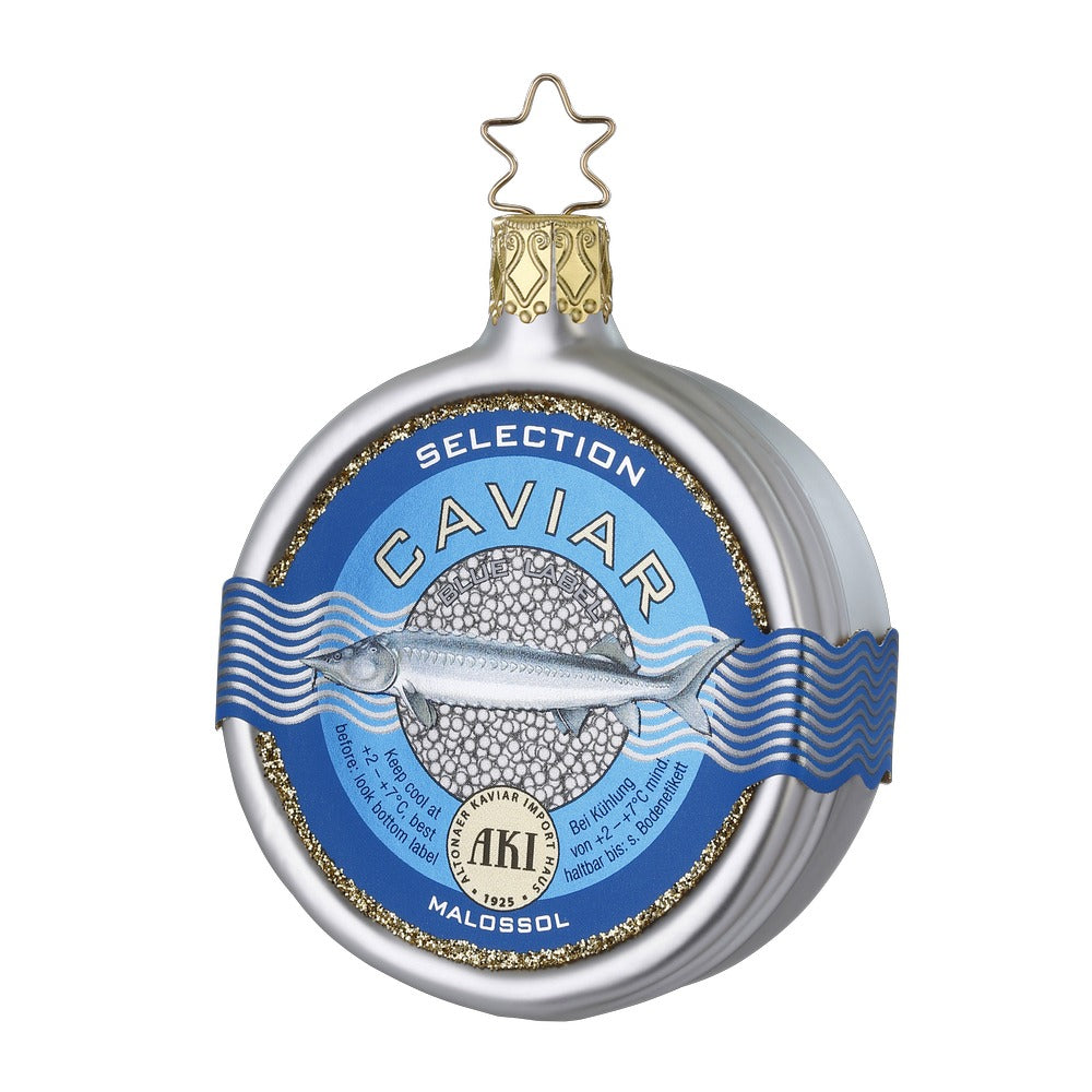 AKI Blue Label Caviar | 8 cm | Glasornament