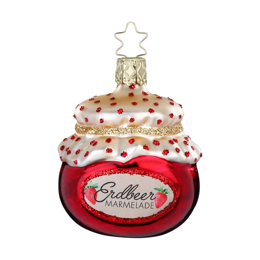 Jordbærmarmelade | 7 cm | Glasornament