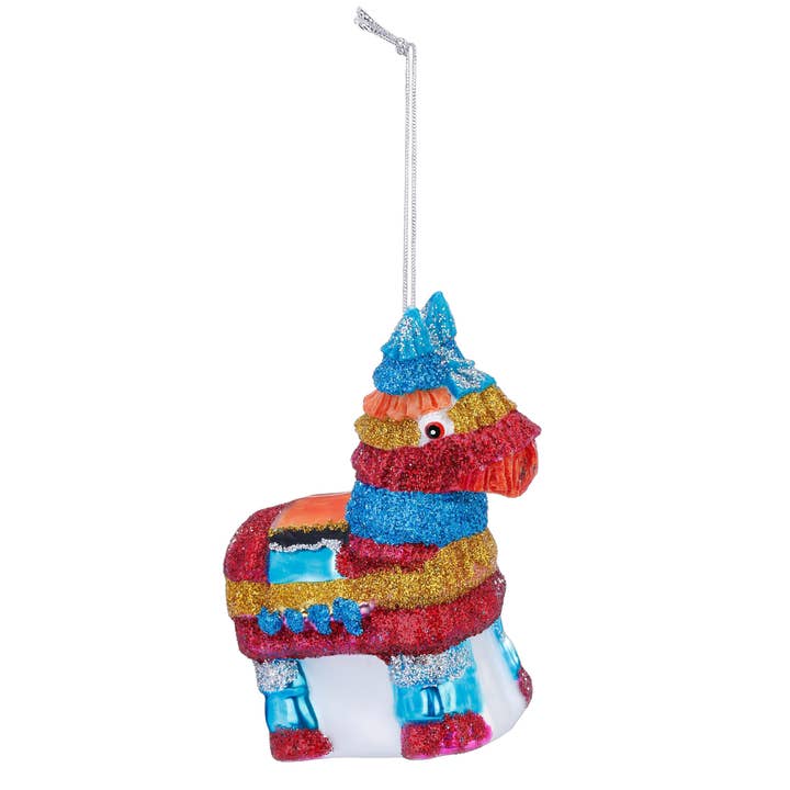 Juleophæng Piñata i glas 11 cm