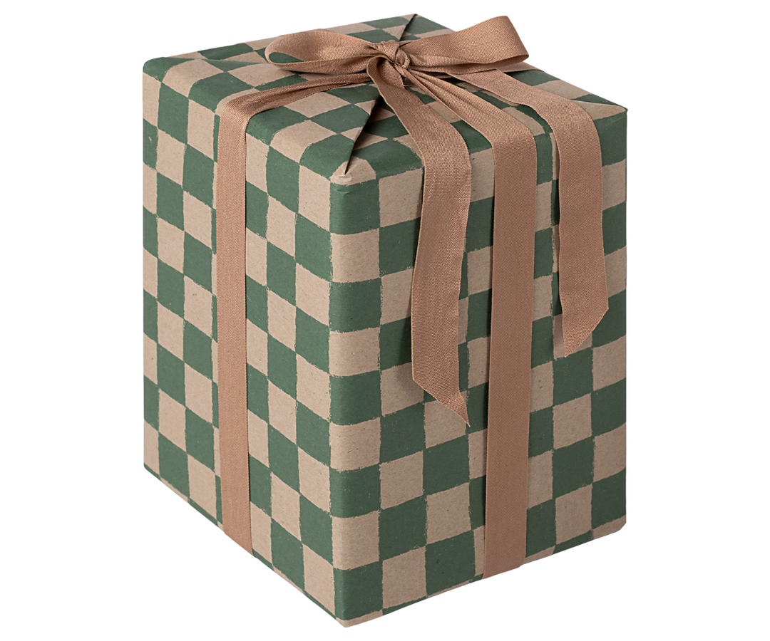 Gavepapir, 10 m – Ternet – Grøn