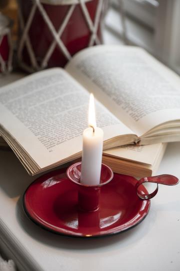 Chamber holder for prayer candles In enamel