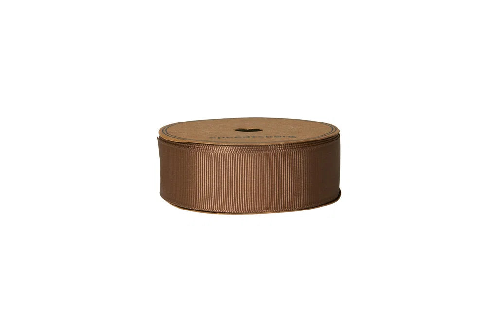 Grosgrainbånd - Chokoladebrun Polyester - 25mmx10m