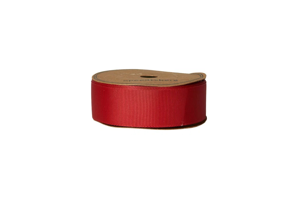 Grosgrainbånd - Rød Polyester - 25mmx10m