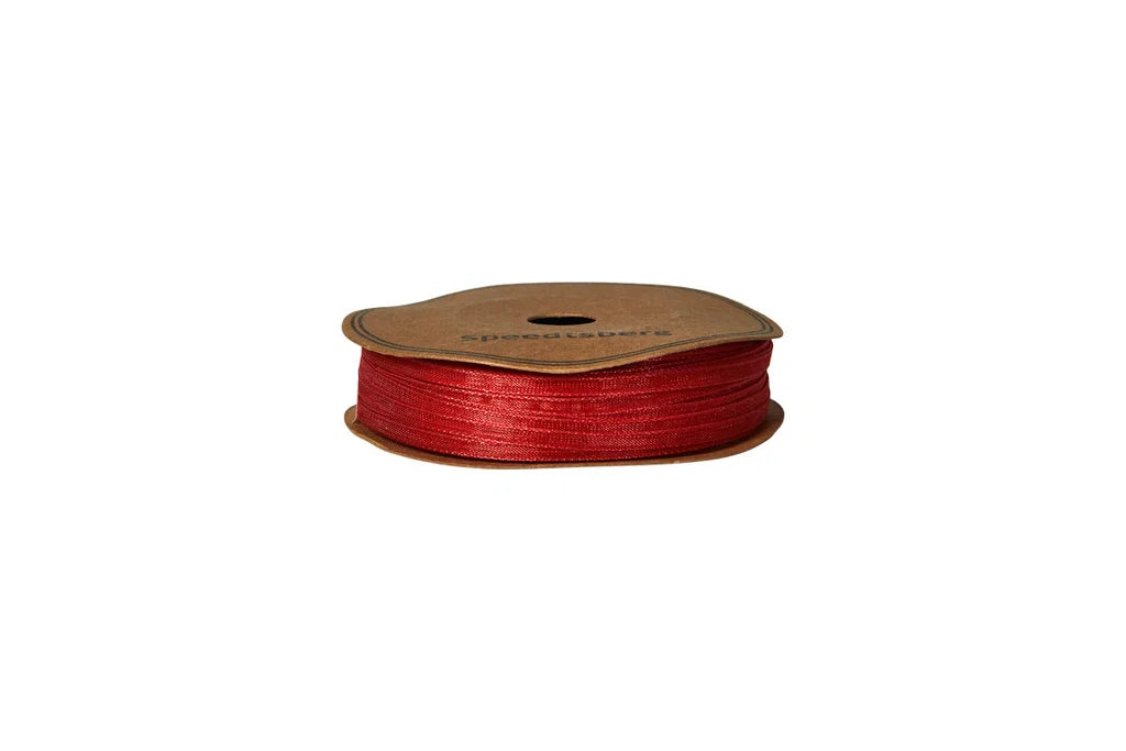 Organzabånd - Rød Nylon - 3mmx50m