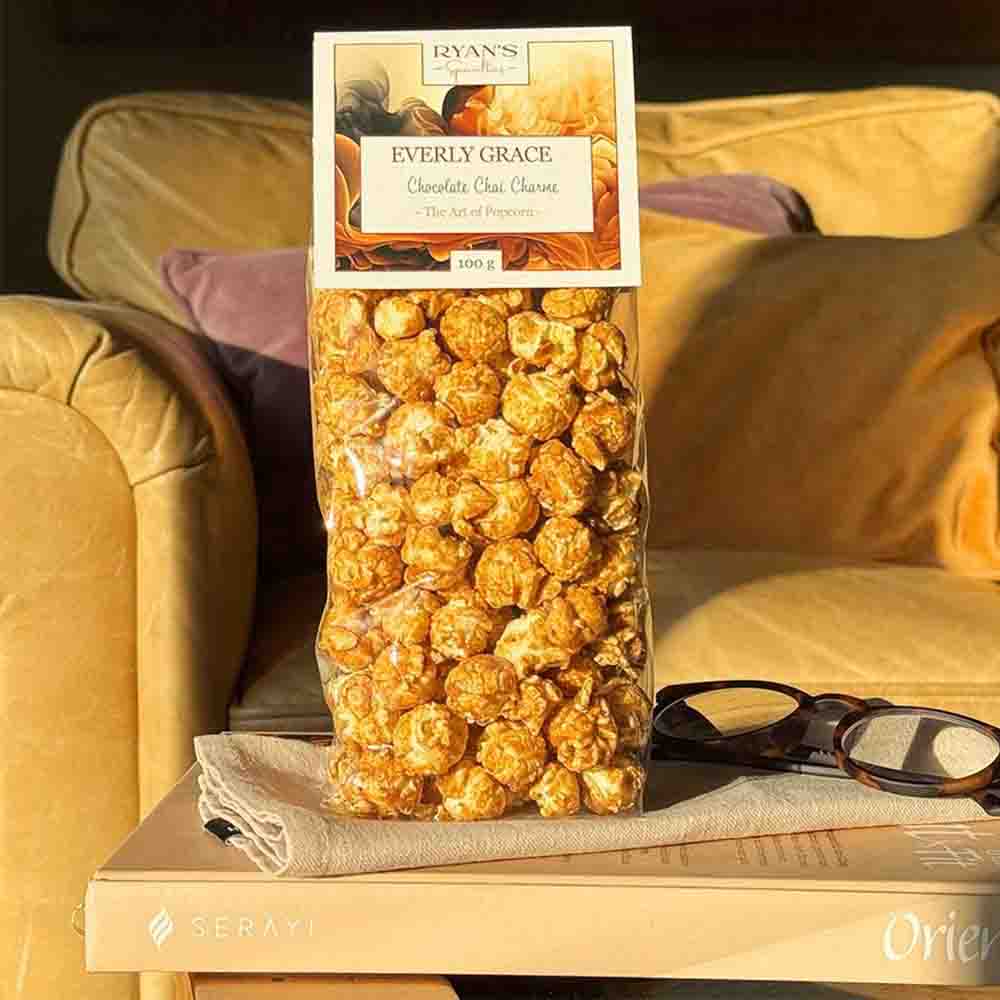 Everly Grace Popcorn Chocolate Chai Charm Pouch