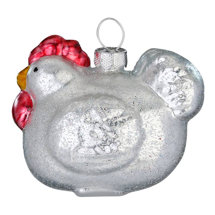 Juleophæng Kylling i glas 5 cm